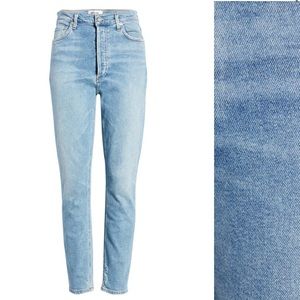 AGOLDE Denim Nico High Waist Ankle Slim Fit Jeans